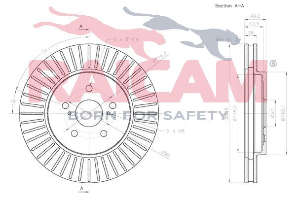Stabdžių diskas RAICAM RD01411
