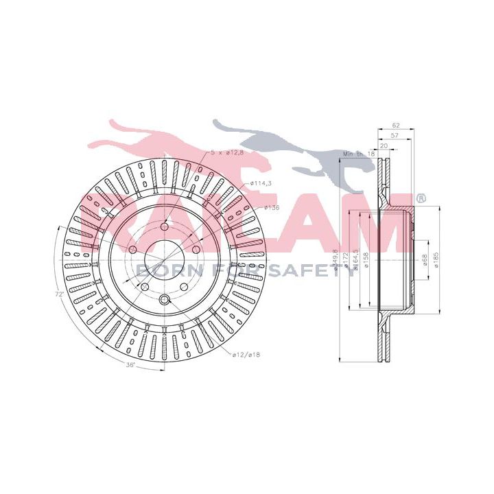 Stabdžių diskas RAICAM RD01420