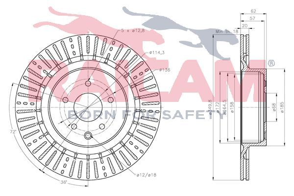 Stabdžių diskas RAICAM RD01420