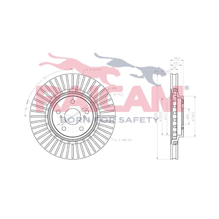 Stabdžių diskas RAICAM RD01429