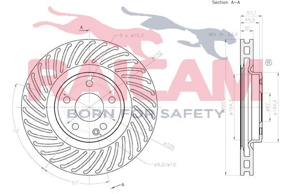 Stabdžių diskas RAICAM RD01430