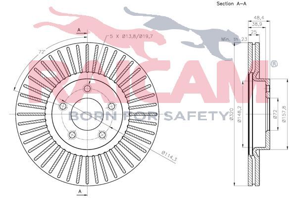 Stabdžių diskas RAICAM RD01440