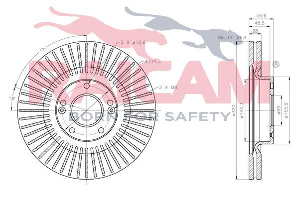 Stabdžių diskas RAICAM RD01443