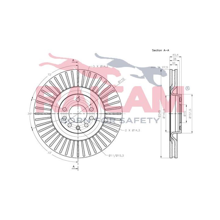 Stabdžių diskas RAICAM RD01469
