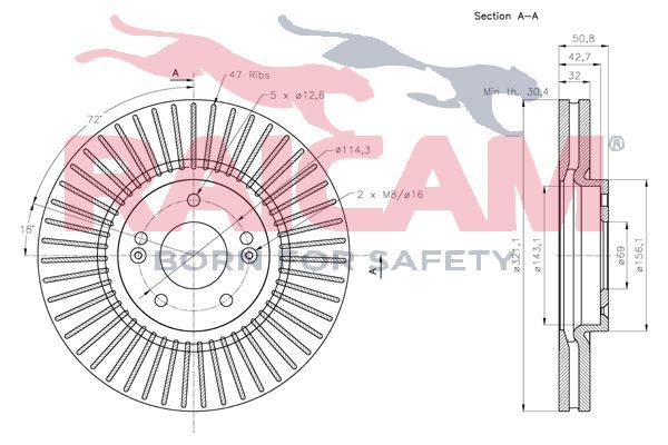 Stabdžių diskas RAICAM RD01471