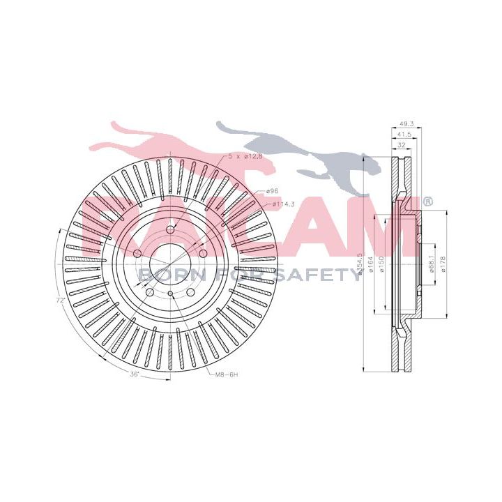 Stabdžių diskas RAICAM RD01482