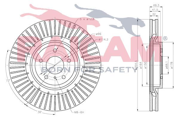 Stabdžių diskas RAICAM RD01482