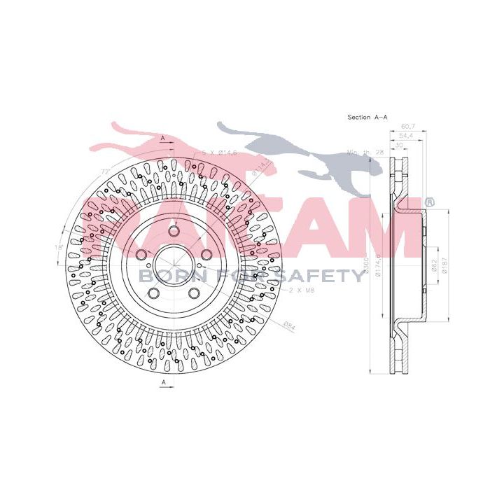 Stabdžių diskas RAICAM RD01485
