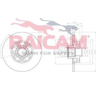 Stabdžių diskas RAICAM RD01489