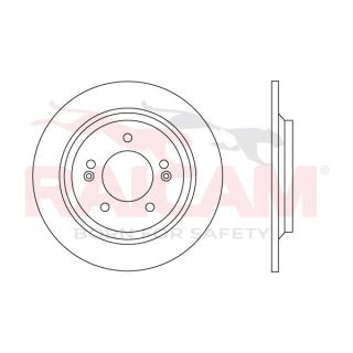 Stabdžių diskas RAICAM RD01598