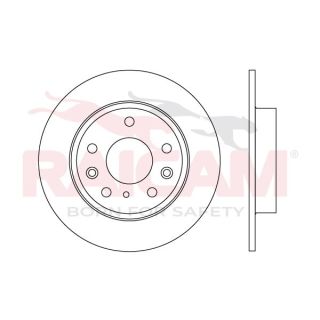 Stabdžių diskas RAICAM RD01607