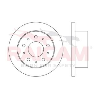 Stabdžių diskas RAICAM RD01623