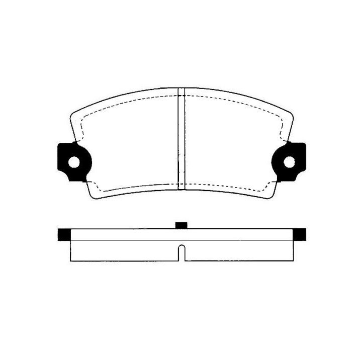 Stabdžių trinkelių rinkinys, diskinis stabdys RAICAM RA.0104.0