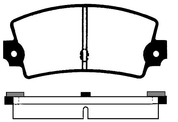 Stabdžių trinkelių rinkinys, diskinis stabdys RAICAM RA.0131.0