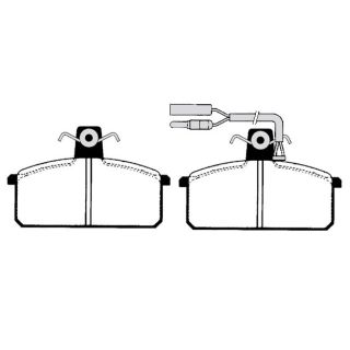 Stabdžių trinkelių rinkinys, diskinis stabdys RAICAM RA.0191.1