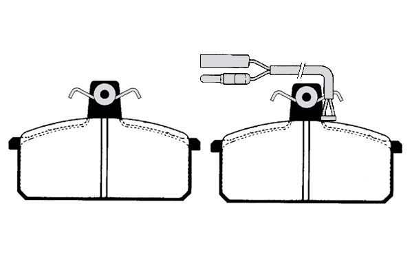 Stabdžių trinkelių rinkinys, diskinis stabdys RAICAM RA.0191.1