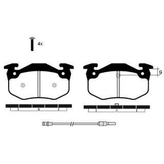 Stabdžių trinkelių rinkinys, diskinis stabdys RAICAM RA.0257.4