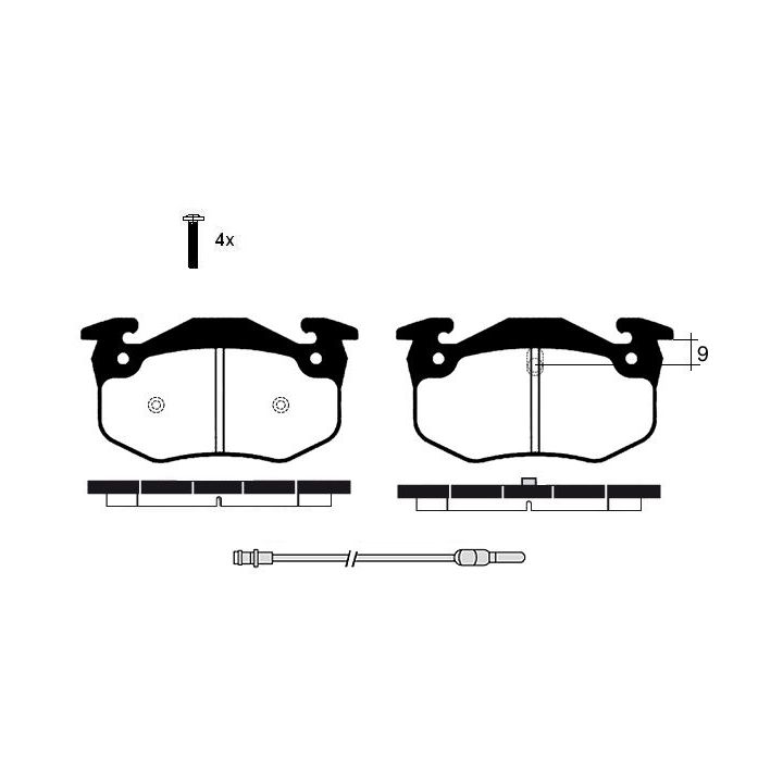 Stabdžių trinkelių rinkinys, diskinis stabdys RAICAM RA.0257.4