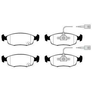Stabdžių trinkelių rinkinys, diskinis stabdys RAICAM RA.0318.9
