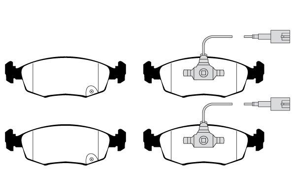 Stabdžių trinkelių rinkinys, diskinis stabdys RAICAM RA.0318.9