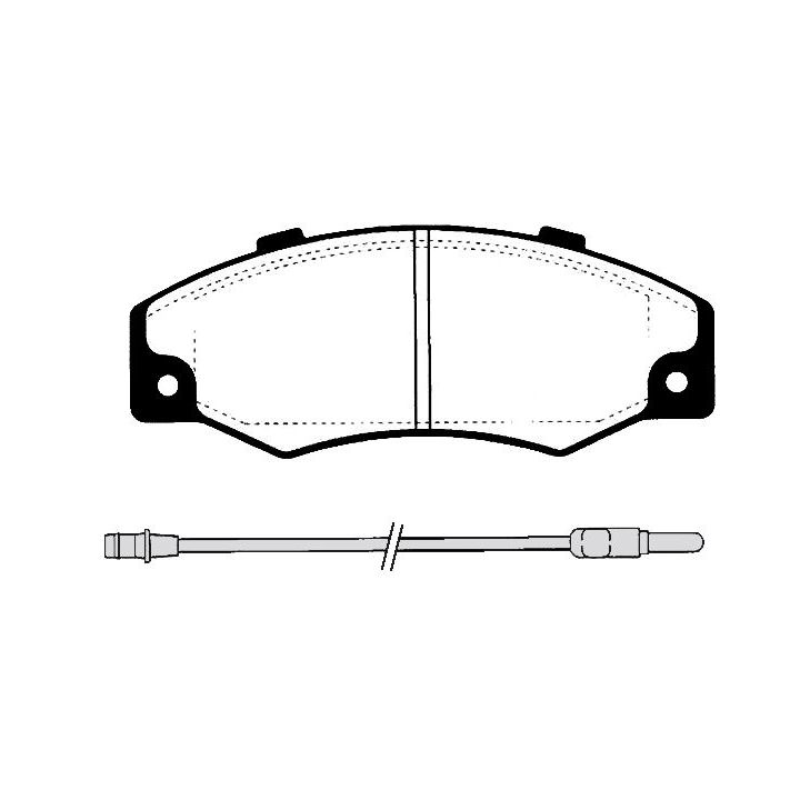 Stabdžių trinkelių rinkinys, diskinis stabdys RAICAM RA.0324.0
