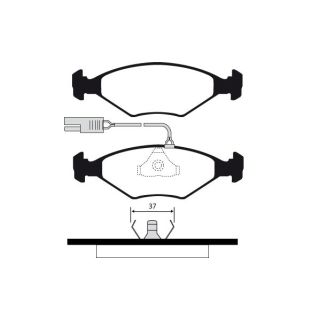 Stabdžių trinkelių rinkinys, diskinis stabdys RAICAM RA.0331.0