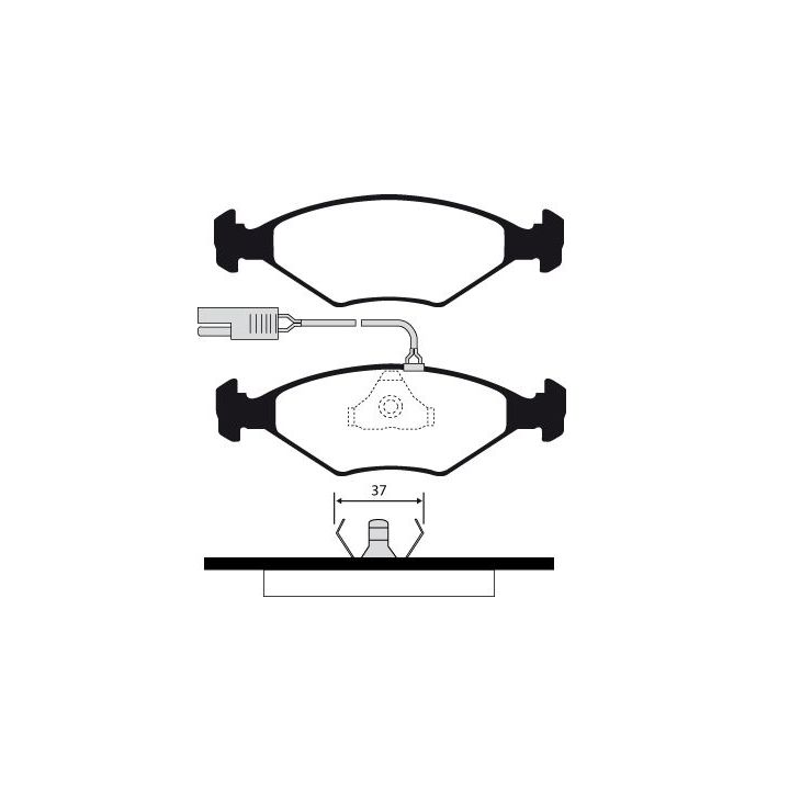 Stabdžių trinkelių rinkinys, diskinis stabdys RAICAM RA.0331.0