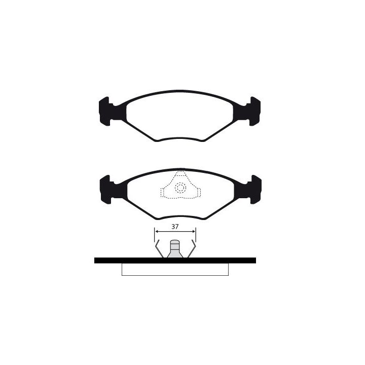Stabdžių trinkelių rinkinys, diskinis stabdys RAICAM RA.0331.1