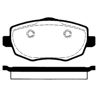 Stabdžių trinkelių rinkinys, diskinis stabdys RAICAM RA.0332.0