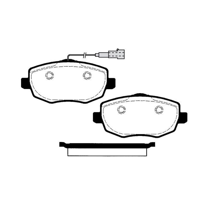 Stabdžių trinkelių rinkinys, diskinis stabdys RAICAM RA.0332.2