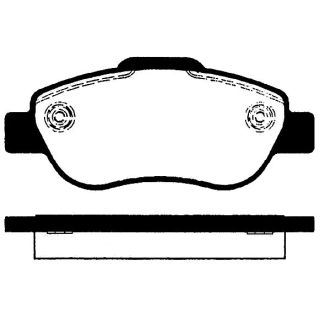 Stabdžių trinkelių rinkinys, diskinis stabdys RAICAM RA.0445.0