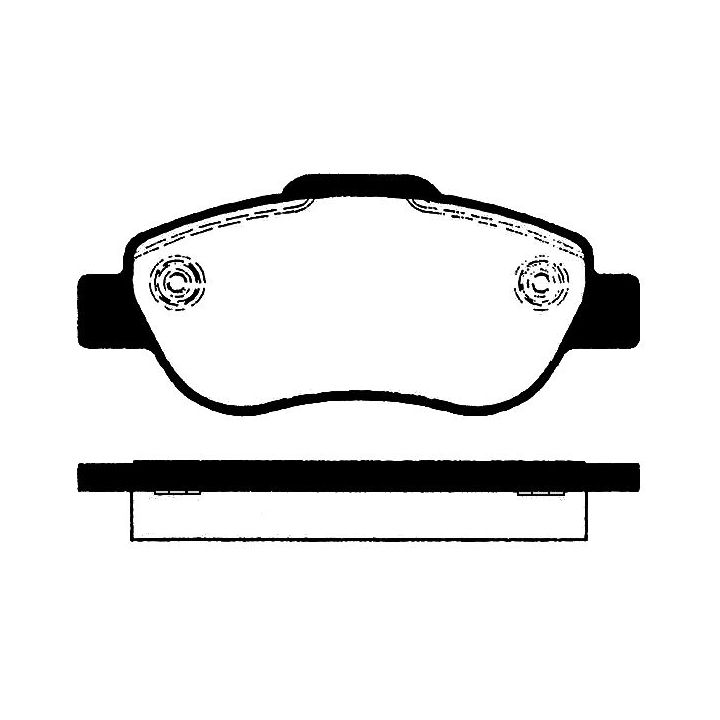 Stabdžių trinkelių rinkinys, diskinis stabdys RAICAM RA.0445.0