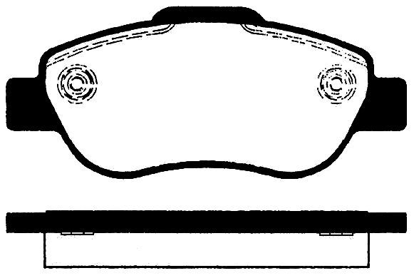 Stabdžių trinkelių rinkinys, diskinis stabdys RAICAM RA.0445.0