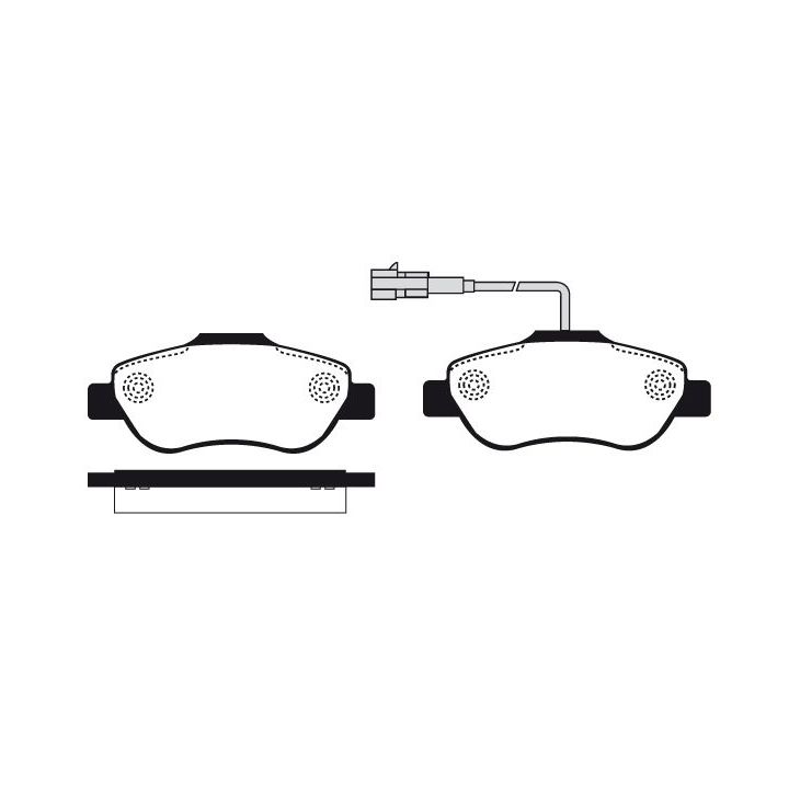 Stabdžių trinkelių rinkinys, diskinis stabdys RAICAM RA.0445.1