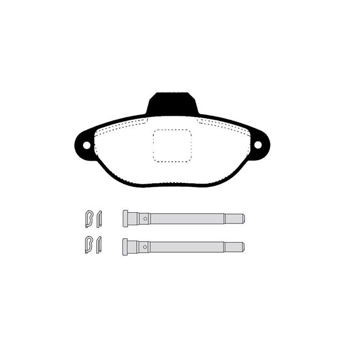 Stabdžių trinkelių rinkinys, diskinis stabdys RAICAM RA.0446.9