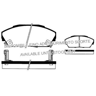 Stabdžių trinkelių rinkinys, diskinis stabdys RAICAM RA.0455.0