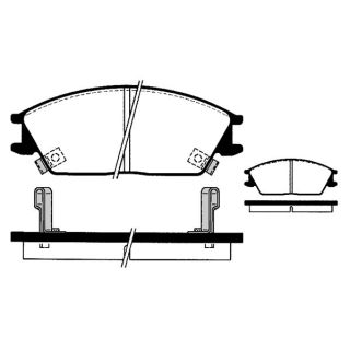 Stabdžių trinkelių rinkinys, diskinis stabdys RAICAM RA.0457.1