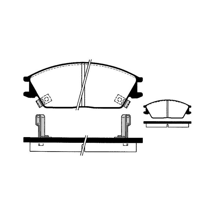 Stabdžių trinkelių rinkinys, diskinis stabdys RAICAM RA.0457.1