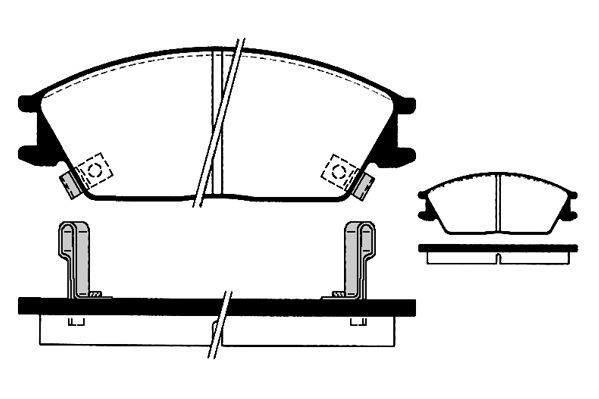 Stabdžių trinkelių rinkinys, diskinis stabdys RAICAM RA.0457.1