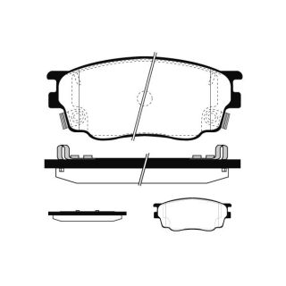Stabdžių trinkelių rinkinys, diskinis stabdys RAICAM RA.0474.0