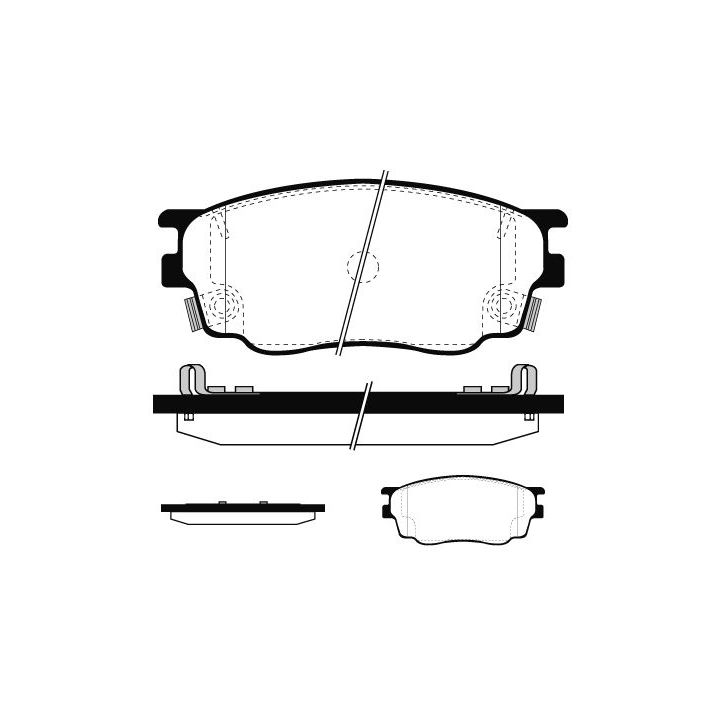 Stabdžių trinkelių rinkinys, diskinis stabdys RAICAM RA.0474.0