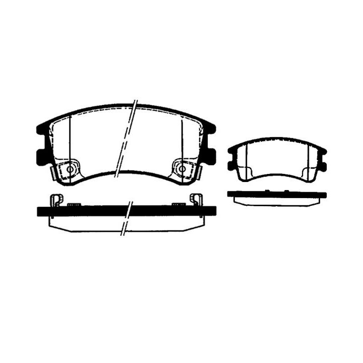 Stabdžių trinkelių rinkinys, diskinis stabdys RAICAM RA.0475.0