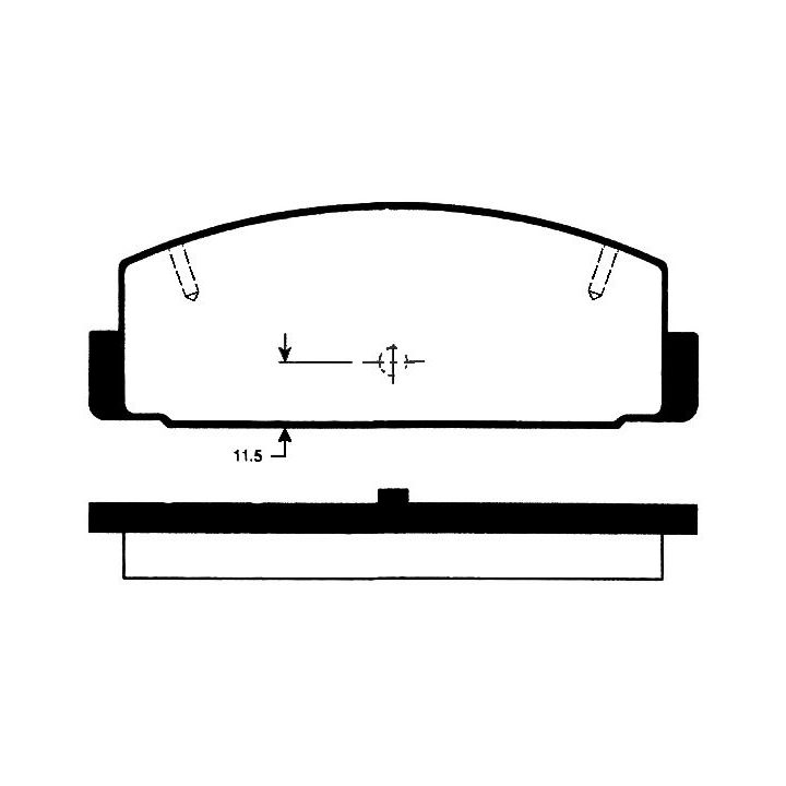 Stabdžių trinkelių rinkinys, diskinis stabdys RAICAM RA.0476.0