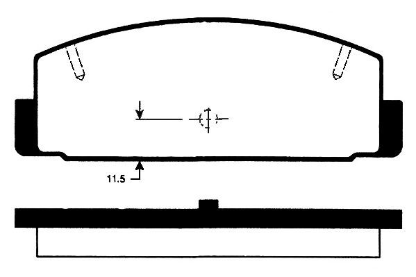 Stabdžių trinkelių rinkinys, diskinis stabdys RAICAM RA.0476.0