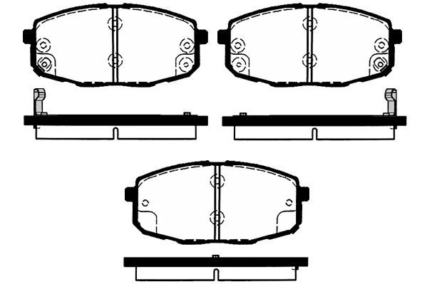 Stabdžių trinkelių rinkinys, diskinis stabdys RAICAM RA.0487.0