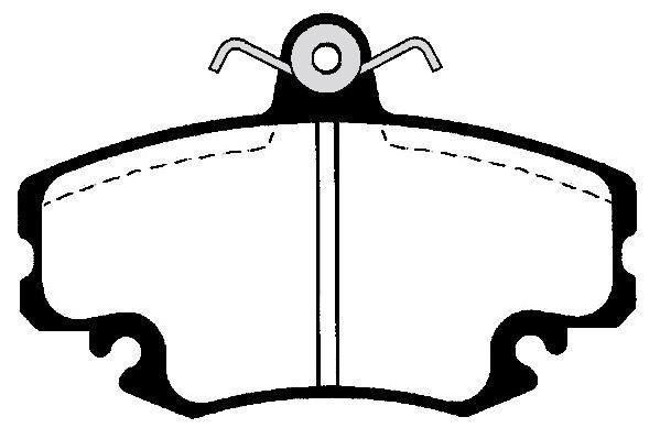 Stabdžių trinkelių rinkinys, diskinis stabdys RAICAM RA.0515.1