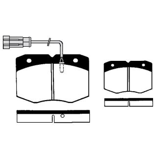 Stabdžių trinkelių rinkinys, diskinis stabdys RAICAM RA.0529.2