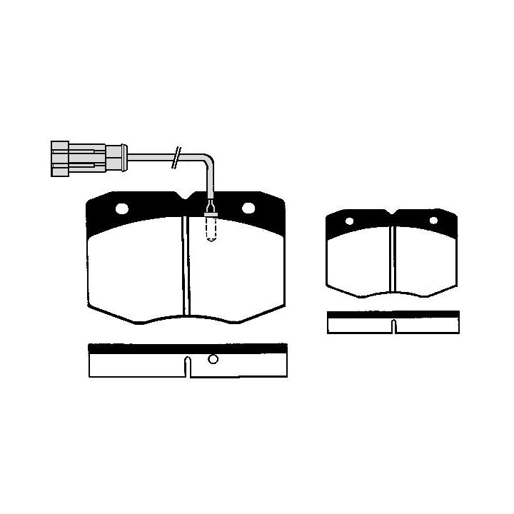 Stabdžių trinkelių rinkinys, diskinis stabdys RAICAM RA.0529.2