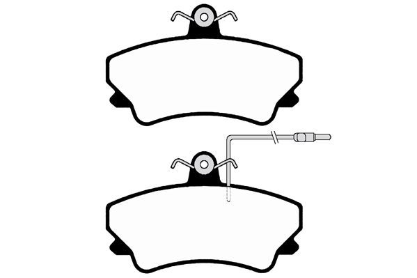 Stabdžių trinkelių rinkinys, diskinis stabdys RAICAM RA.0544.0