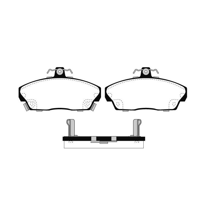 Stabdžių trinkelių rinkinys, diskinis stabdys RAICAM RA.0551.0